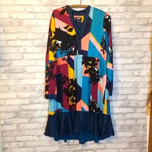 Maeve by Anthropologie Gillian Abstract Shirt dress GUC X-Small